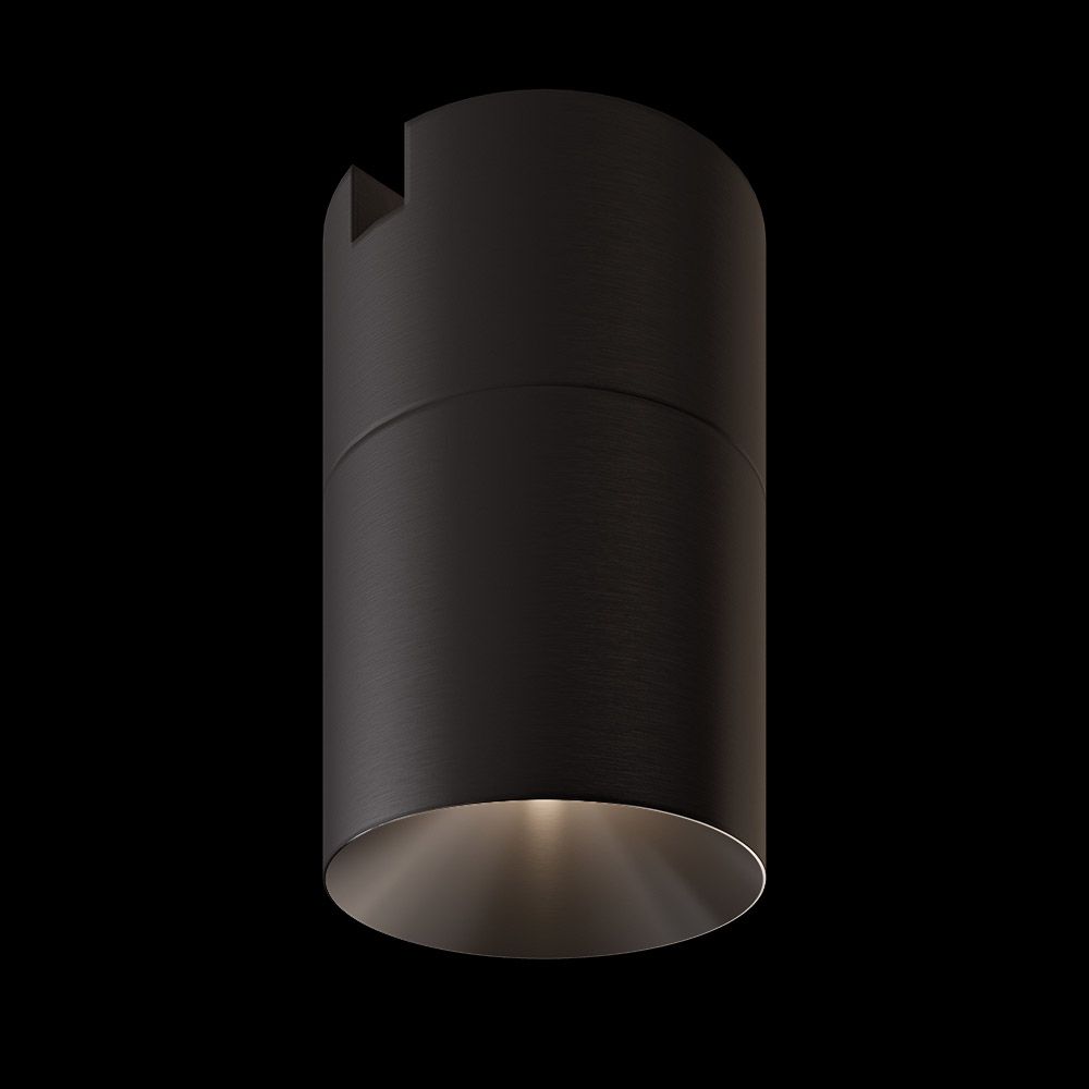 Furniture 3D rendering of the Monolicht brochure opaque black short tube-shaped lamp